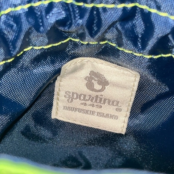 Spartina 449 Keepsake Drawstring Pouch Flamingo Green NWT - Picture 6 of 6